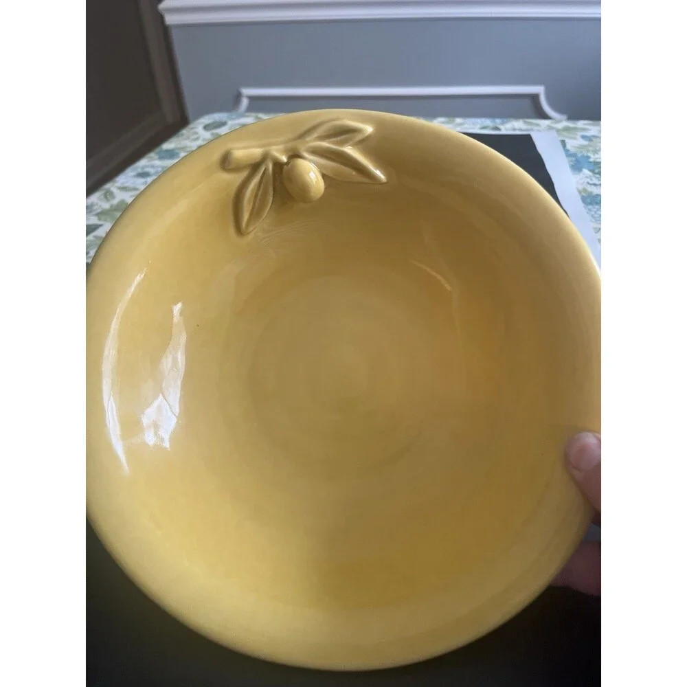 Williams Sonoma Olive Harvest Gold Serving Bowl